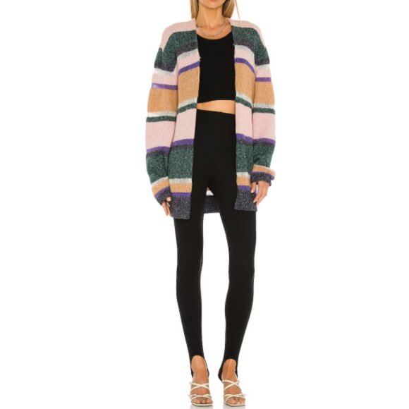 Veronica Beard 'Elizabeth' Striped Cardigan Sweater, Multicolor - Picture 1 of 3